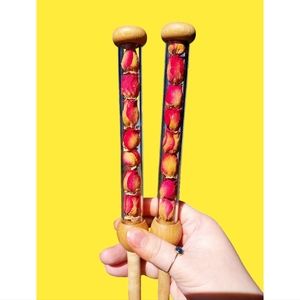 Vintage floral serving utensils